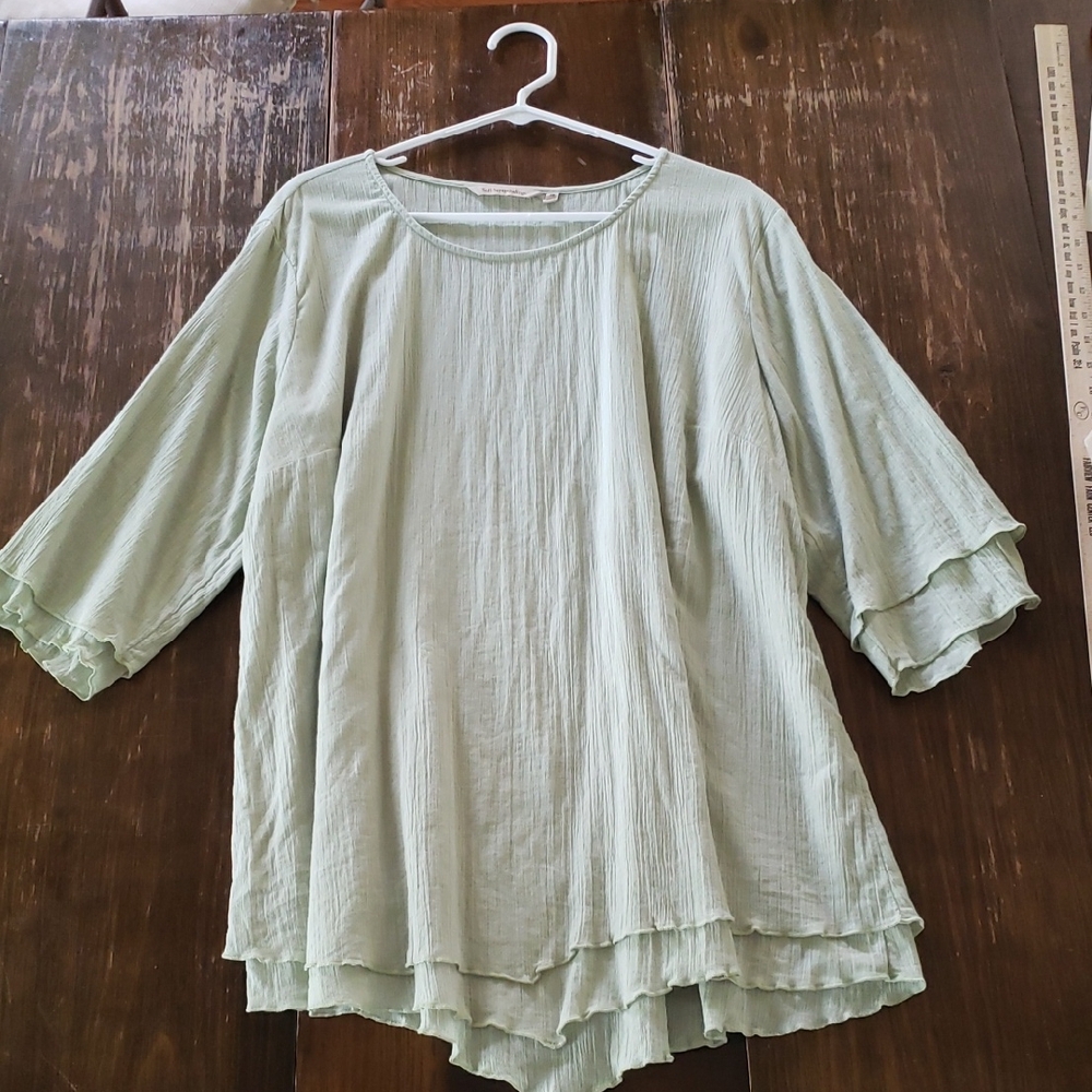 Soft Surroundings Siesta Key Tunic, Color:Reseda